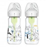 Dr. Brown's Plastična širokovratna steklenička 270 ml (2 komada) - Dino