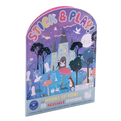 Floss&Rock® Knjižica z nalepkami za večkratno uporabo Stick&Play Enchanted