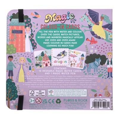 Floss&Rock® Čarobna vodna pobarvanka Magic Colour-In Cards Fairy Tale