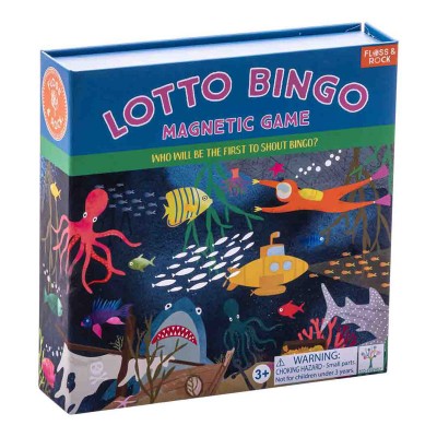 Floss&Rock® Magnetna družabna igra Lotto Bingo Deep Sea