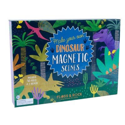 Floss&Rock® Magnetna knjigica Magnetic Play Scenes Dinosaur