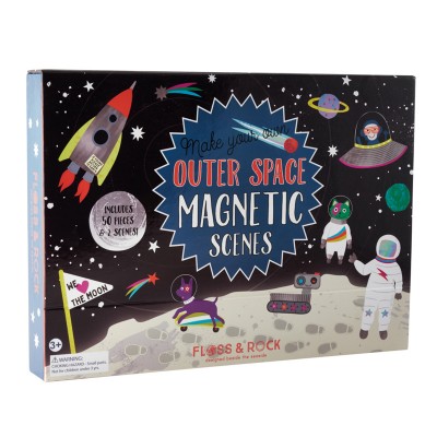 Floss&Rock® Magnetna knjigica Magnetic Play Scenes Space