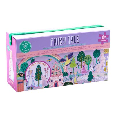 Floss&Rock® Sestavljanka Giant Floor Puzzle z igralnimi figuricami Fairy Tale (60 kosov)