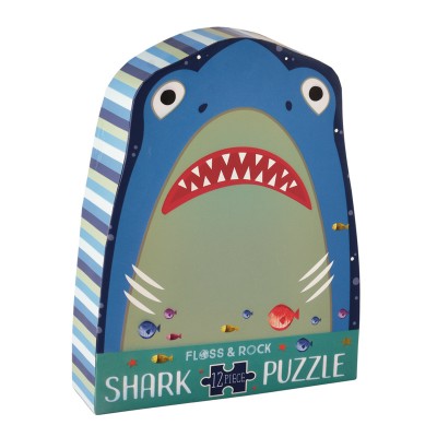 Floss&Rock® Sestavljanka Jigsaw Puzzle Shark (12 kosov)