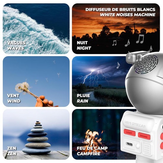 MOB  Projektor s pomirjujočimi zvoki Mini Stellar