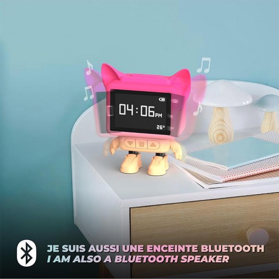 MOB  Multifunkcijska otroška ura Dancing Clock - Pink  - POŠKODOVANA EMBALAŽA MOB  Multifunkcijska otroška ura Dancing Clock - Pink  - POŠKODOVANA EMBALAŽA