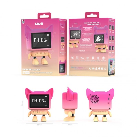 MOB  Multifunkcijska otroška ura Dancing Clock - Pink  - POŠKODOVANA EMBALAŽA MOB  Multifunkcijska otroška ura Dancing Clock - Pink  - POŠKODOVANA EMBALAŽA