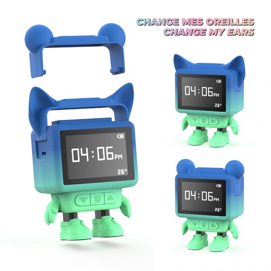 MOB  Multifunkcijska otroška ura s pomirjujočimi zvoki Dancing Clock - Blue MOB  Multifunkcijska otroška ura s pomirjujočimi zvoki Dancing Clock - Blue