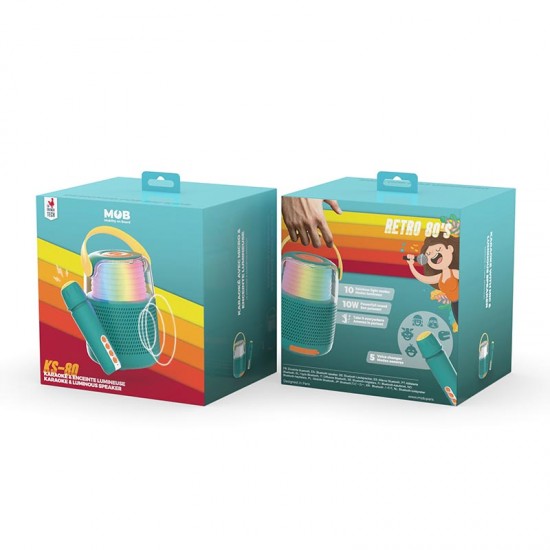 MOB Karaoke Retro zvočnik Cutie 80's - Blue