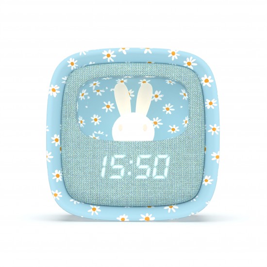 MOB Lučka in Budilka Billy Clock - Blue Flower