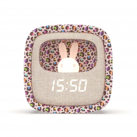 MOB Lučka in Budilka Billy Clock - Rainbow Leopard