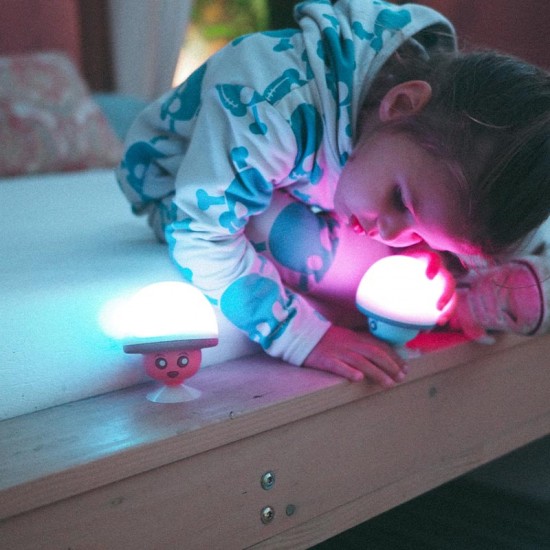 MOB - Mehka lučka in Bluetooth zvočnik Mega Mush - Red