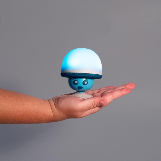 MOB - Mehka lučka in Bluetooth zvočnik Mega Mush - Blue