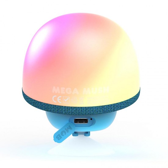 MOB - Mehka lučka in Bluetooth zvočnik Mega Mush - Blue