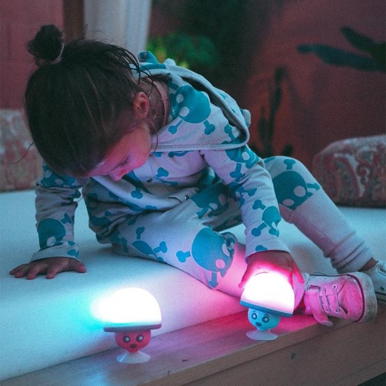 MOB - Mehka lučka in Bluetooth zvočnik Mega Mush - Blue