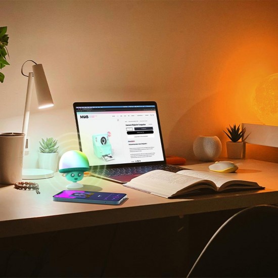 MOB - Mehka lučka in Bluetooth zvočnik Mega Mush - Green