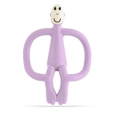 Matchstick Monkey Grizalo z masažno zobno ščetko Classic - Lilac