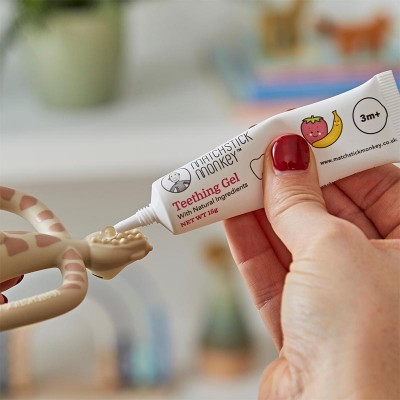 Matchstick Monkey Darilni Set Grizalo in Naravni Gel za dlesni - Zofi Žirafa
