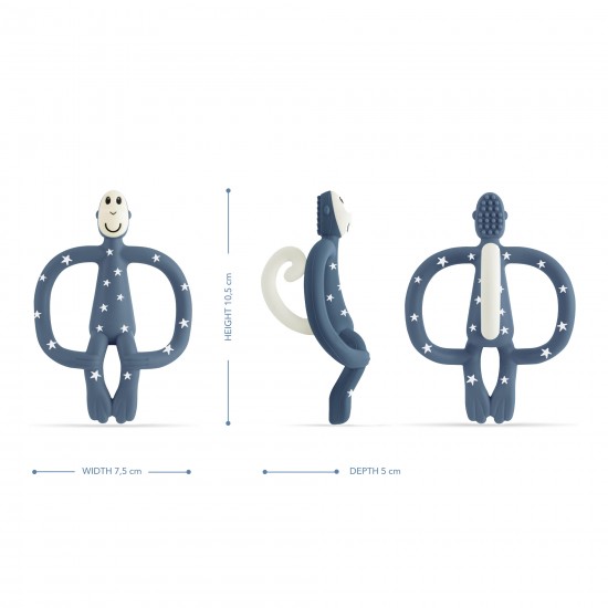 Matchstick Monkey Grizalo z masažno zobno ščetko Classic - Little Stars