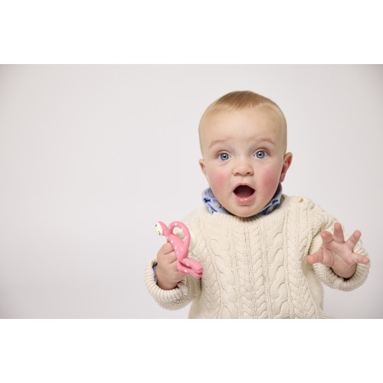 Matchstick Monkey Grizalo z masažno zobno ščetko Classic - Love Hearts