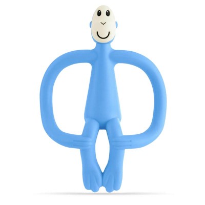 Matchstick Monkey Grizalo z masažno zobno ščetko Classic - Light Blue