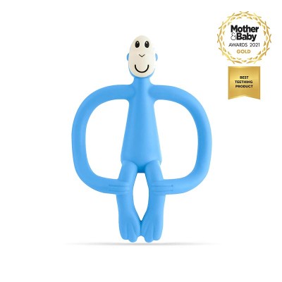 Matchstick Monkey Grizalo z masažno zobno ščetko Classic - Light Blue