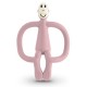 Matchstick Monkey Grizalo z masažno zobno ščetko Classic - Dusty Pink