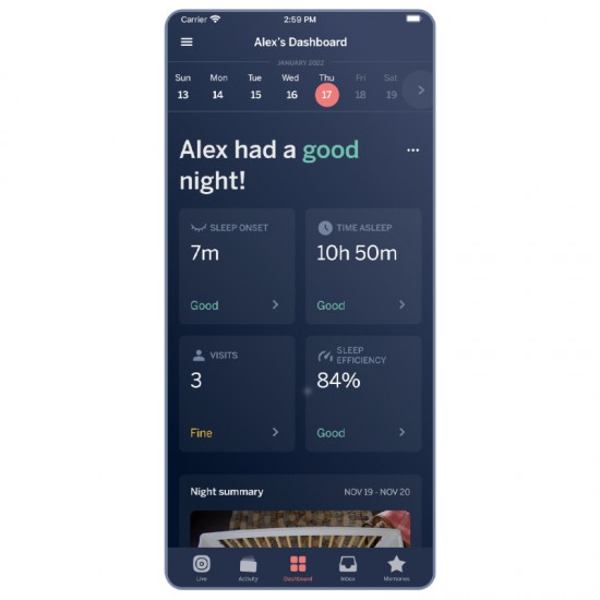 Nanit Oprema za spremljanje dihanja - Pižama (3-6m)