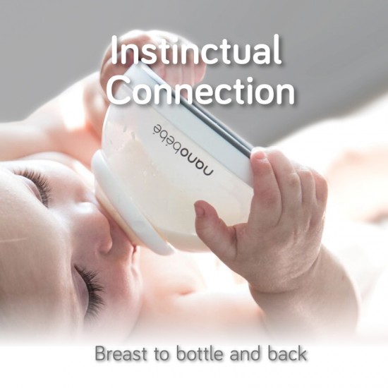 Nanobébé Breastmilk steklenička za materino mleko 2 kosa - Teal