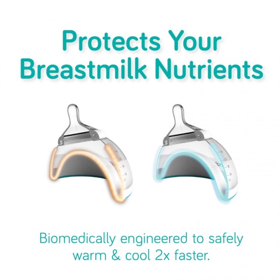 Nanobébé Breastmilk steklenička za materino mleko 1 kos - Pink