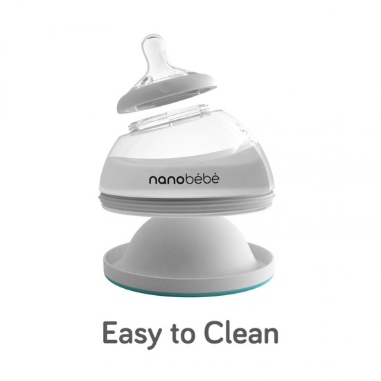 Nanobébé Breastmilk steklenička za materino mleko 2 kosa GEN1 - Teal Nanobébé Breastmilk steklenička za materino mleko 2 kosa GEN1 - Teal