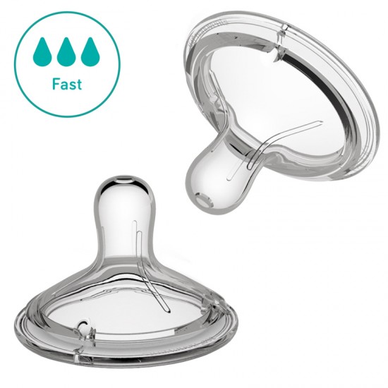 Nanobébé Silikonski nastavek/cucelj 2 kosa GEN1 - Fast Flow