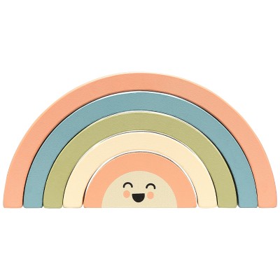 Pearhead® Lesena igrača za zlaganje Rainbow