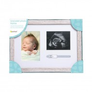 Pearhead® Rustikalni okvir - Slika, sonogram in porodna ID zapestnica
