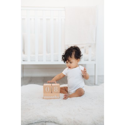 Pearhead® Lesene kocke Baby Age