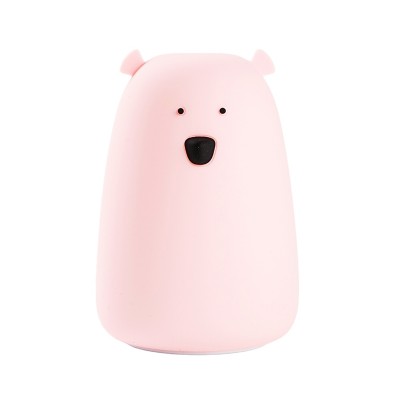 Rabbit&Friends Mehka lučka Medvedek - Roza - USB-C-VZOREC