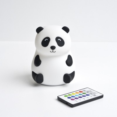 Rabbit&Friends Mehka Lučka Panda z dalj.upravljalcem in Bluetooth zvočnikom - Bela