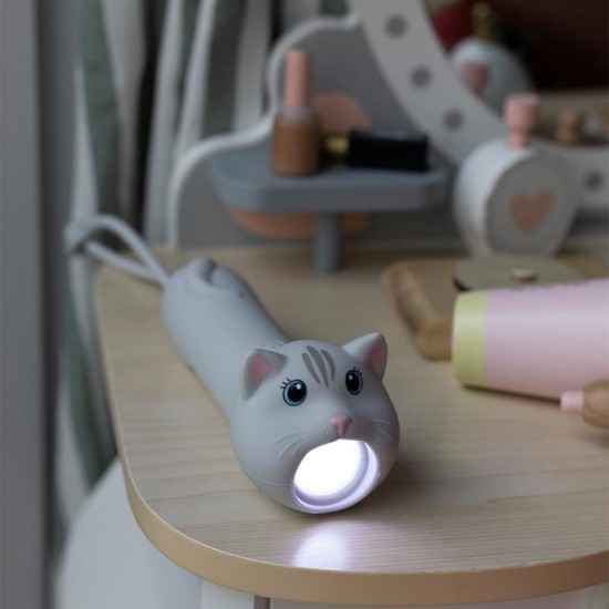 Rabbit&Friends Silikonska svetilka - Muca - USB-C