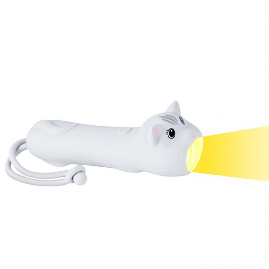 Rabbit&Friends Silikonska svetilka - Muca - USB-C