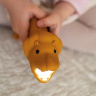 Rabbit&Friends Silikonska svetilka - Lev - USB-C