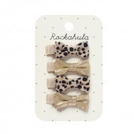 Rockahula Sponke za lase - Leopard Shimmer Mini Bow