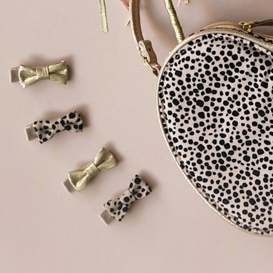 Rockahula Sponke za lase - Leopard Shimmer Mini Bow