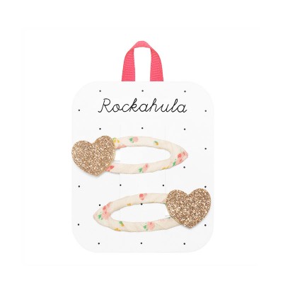 Rockahula Sponke za lase - Tiny Blossom Glitter Heart