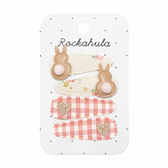 Rockahula Sponke za lase - Tiny Blossom Bunny Fabric