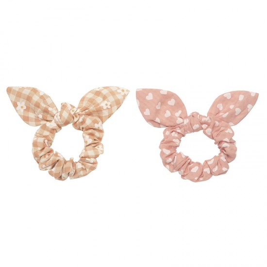 Rockahula Scrunchie elastike za lase - Daisy Gingham Bunny Ears