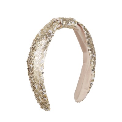 Rockahula Obroč za lase - Gold Sequin