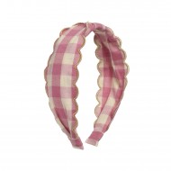Rockahula Obroč za lase - Scalloped Gingham