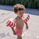 Swim Essentials Otroški rokavčki Whale Stripes - 2-6 let