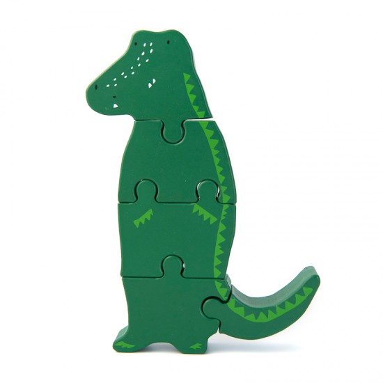 Trixie® Lesena sestavljanka, telo od živali Mr. Crocodile