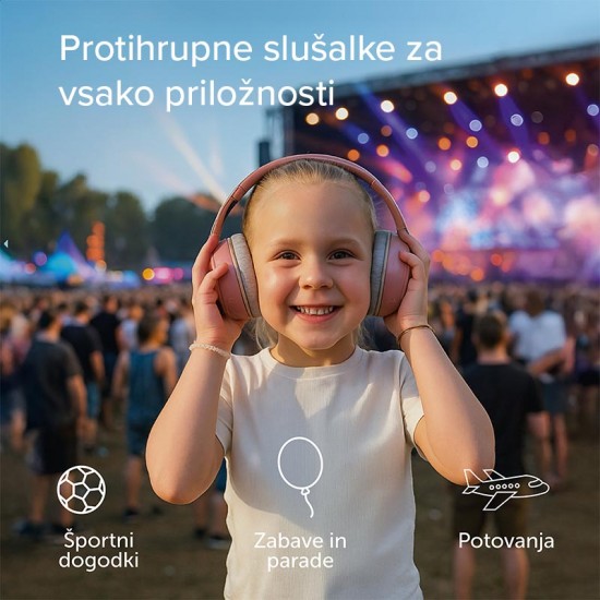 ZAZU Premium protihrupne slusalke za dojencke in malcke - Green